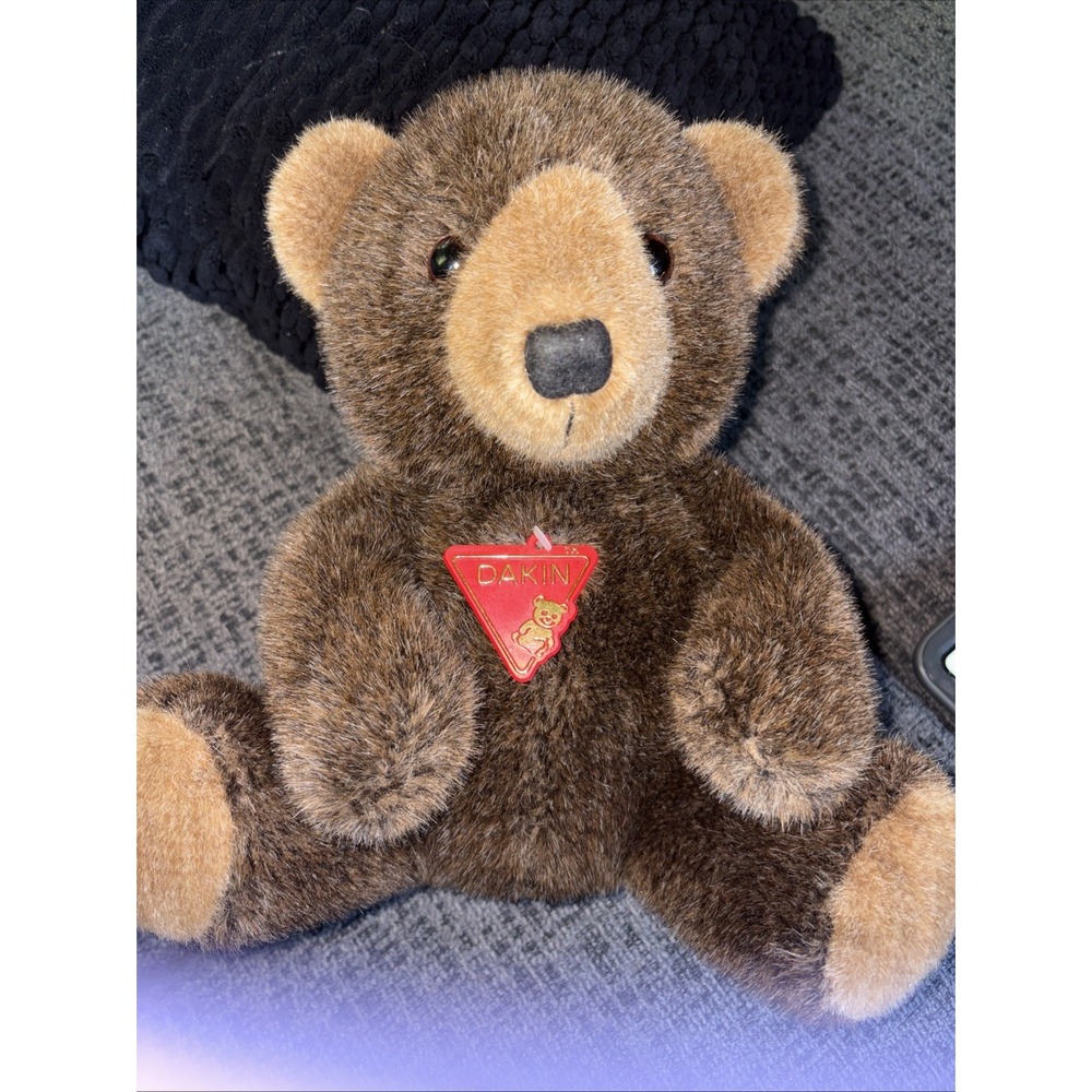 Vintage Dakin 1990 Brown Bear 11"‎ Plush Stuffed Animal Toy